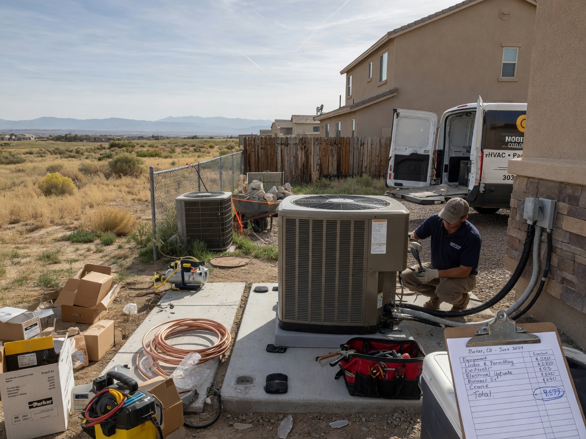 New AC Installation in Downtown Parker, CO 80134